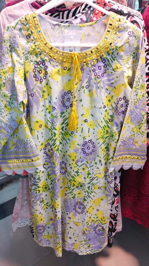 Purple Flowered kurta